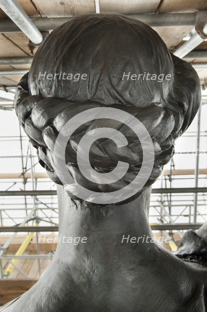 Detail, quadriga statue, Wellington Arch, Hyde Park Corner, Westminster, London, c2015. Artist: Derek Kendall.