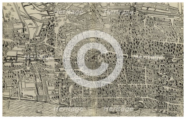Survey of London, 16th or 17th century (1886). Artist: Unknown