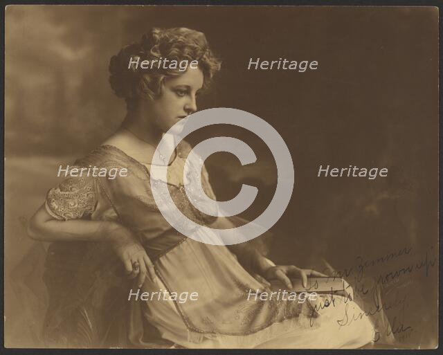 Portrait of Ella, 1914. Creator: Fred Hartsook.