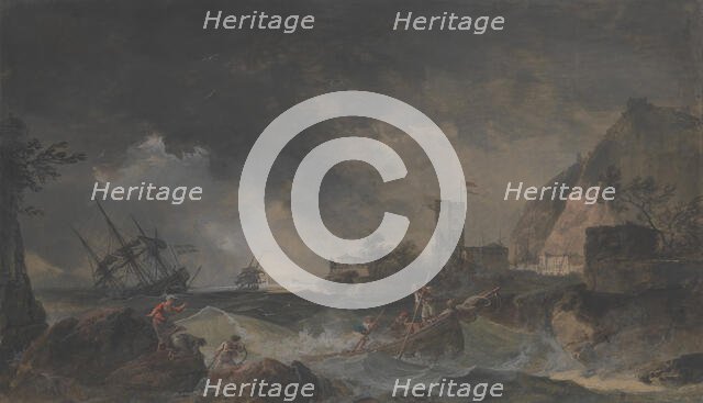 Storm, n.d.. Creator: Attributed to John Lewis Krimmel (1786-1821).