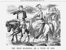 'The Irish Balmoral, Or A Vision of 1869', 1868. Artist: John Tenniel