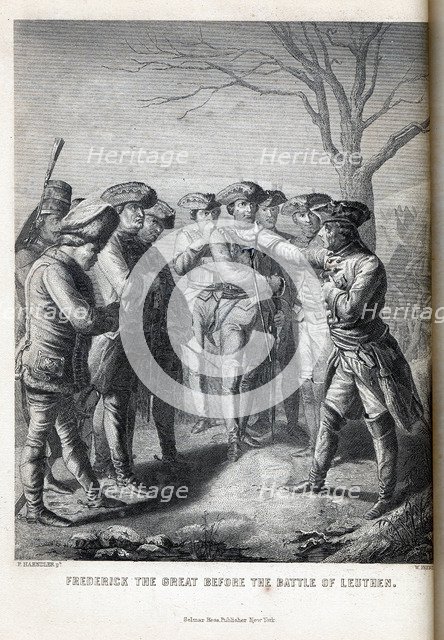 Frederick the Great before the Battle of Leuthen, 1882. Artist: Haendler, Paul (1833-1903)