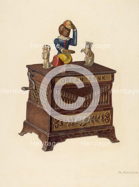 Toy Bank, 1935/1942. Creator: Nicholas Amantea.