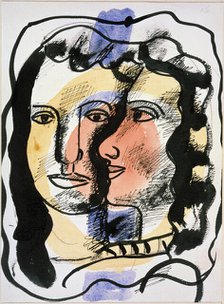 'Two Faces', c1940s-c1950s(?).  Creator: Fernand Leger.