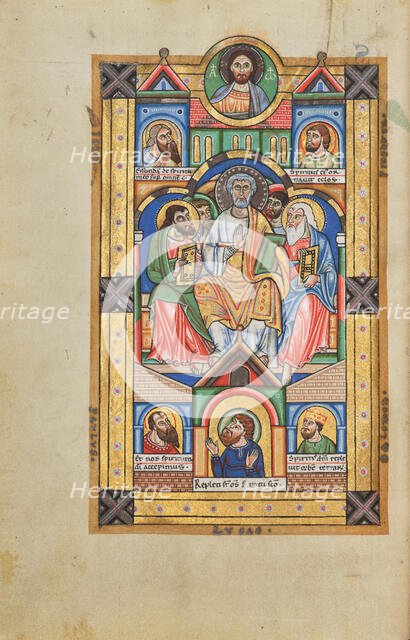 Pentecost; Stammheim Missal, probably 1170s. Creator: Unknown.