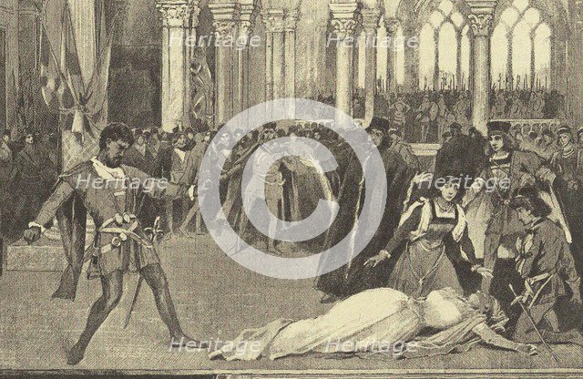 Opera Otello by Giuseppe Verdi at the Mariinsky Theatre in Saint Petersburg, November 26, 1887, 1887