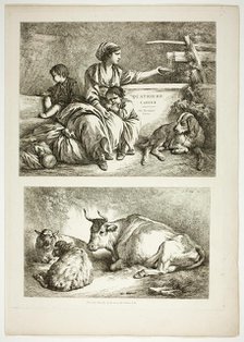 Plate Nineteen of 38 from Oeuvres de J. B. Huet, 1796–99. Creator: Jean Baptiste Marie Huet.