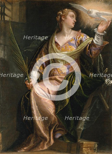 Saint Catherine of Alexandria in Prison, ca. 1580-85. Creator: Paolo Veronese.