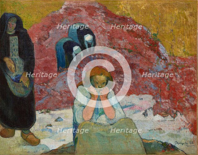 The Wine Harvest, Human Misery, 1888. Creator: Gauguin, Paul Eugéne Henri (1848-1903).