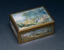 Snuff Box (Tabatière), 1753-1754. Creator: Jean Ducrollay (French, 1709-1787); Louis Nicolas van Blarenberghe (French, 1716-1794).