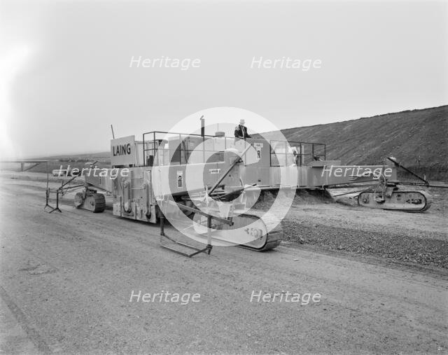 Construction of the M6 Motorway, South Lakeland, Cumbria, 22/07/1969. Creator: John Laing plc.