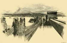 'The Bridges, from Conway Castle', 1898. Creator: Unknown.