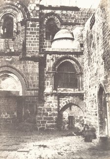 Jérusalem, Saint Sépulcre, Vue générale de la Chapelle du Calvaire, 1854. Creator: Auguste Salzmann.