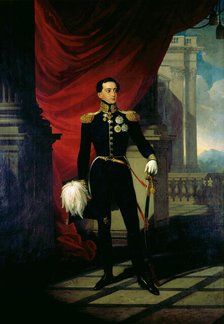 Portrait of King Miguel I of Portugal (1802-1866), 1827. Creator: Ender, Johann Nepomuk (1793-1854).