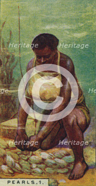 'Pearls 1. Native Diver at Work, Ceylon', 1928. Artist: Unknown.