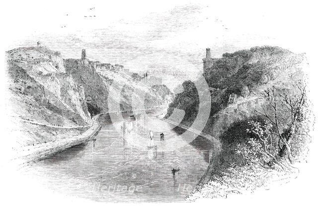 Watering-Places of England - Clifton, from Leigh Wood, 1850. Creators: Birket Foster, Edmund Evans.