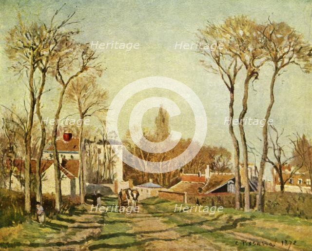 'The Entrance to a Village', 1872, (1939). Creator: Camille Pissarro.