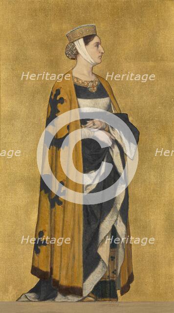 Margaret II (1202-1280), Countess of Flanders, daughter of Baldwin IX, Latin Emperor of..., 1889. Creator: Vriendt, Albrecht de (1843-1900).