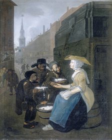 'The Curds and Whey Seller, Cheapside', c1730. Artist: Unknown