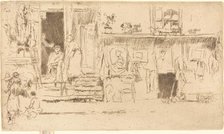 Old-Clothes Shop, No.II, c. 1884/1886. Creator: James Abbott McNeill Whistler.