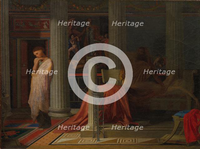 Antiochus and Stratonice, c. 1838. Creator: Jean-Auguste-Dominique Ingres (French, 1780-1867).