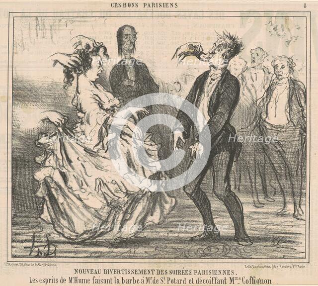 Nouveau divertissement des soirées, 19th century. Creator: Honore Daumier.