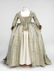 Robe à la Française, French, ca. 1780. Creator: Unknown.