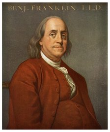 Benjamin Franklin, American scientist and politician, 1782 (1956). Artist: Unknown