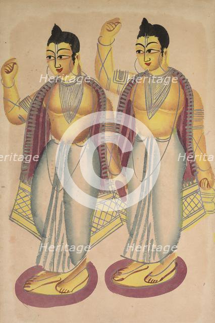 Nitai and Gaur, 1800s. Creator: Unknown.