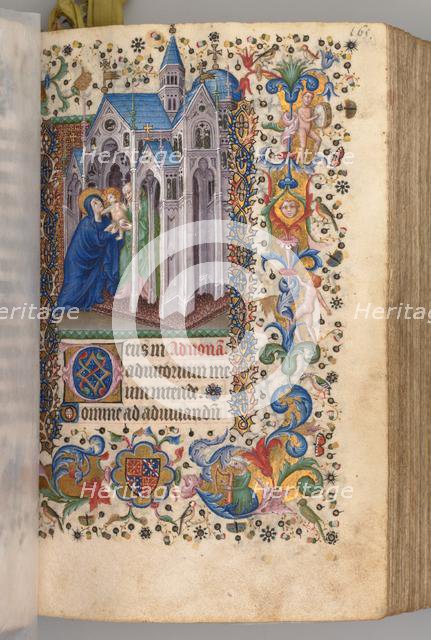 Hours of Charles the Noble, King of Navarre (1361-1425): fol. 82vr, Presentation..., c. 1405. Creator: Master of the Brussels Initials and Associates (French).