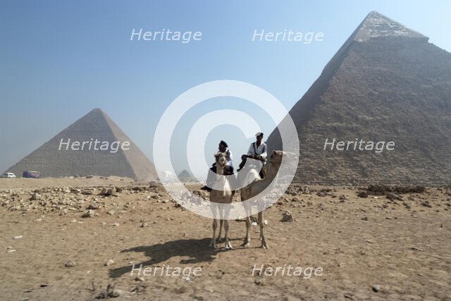 Pyramids, Giza, Egypt, 2007. Creator: Ethel Davies.