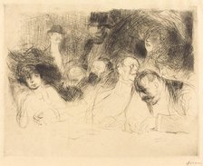 At the Gambling Table (first plate), 1909. Creator: Jean Louis Forain.