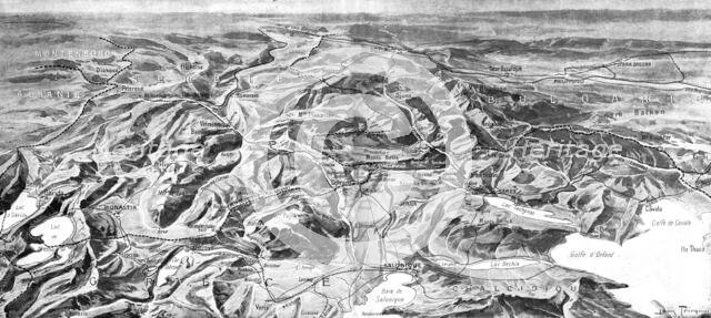 'Panorama du theatre des operations des armees alliees', 1916. Creator: Unknown.