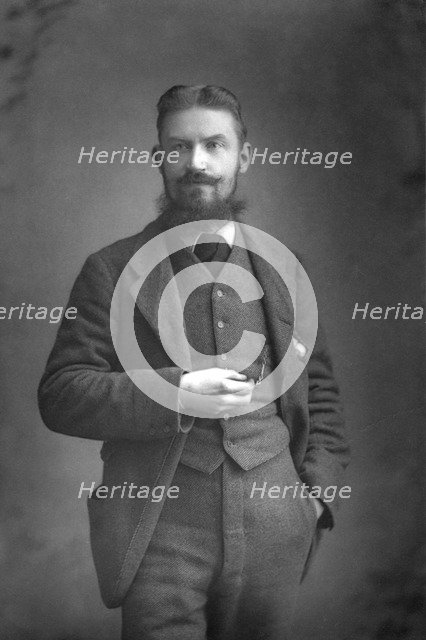 George Bernard Shaw (1856-1950) Irish dramatist, critic and Fabian, 1890-1894. Artist: Unknown