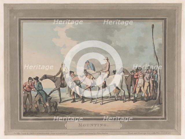 Mounting [The Mount], January 1, 1799., January 1, 1799. Creator: Thomas Rowlandson.