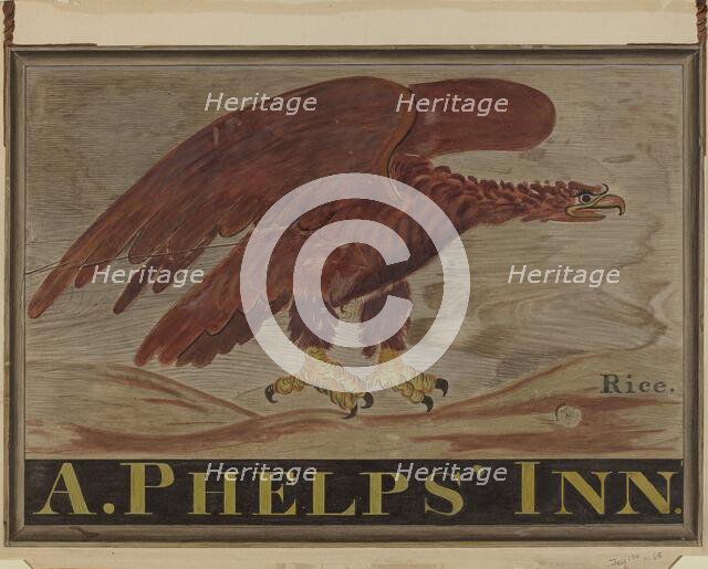 Inn Sign: "A. Phelps'", c. 1939. Creator: Martin Partyka.