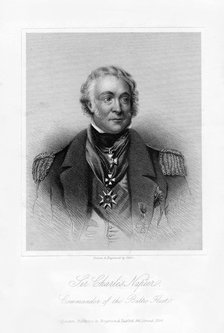 Admiral Sir Charles Napier, Commander of the Baltic Fleet, 1854.Artist: Gibbs