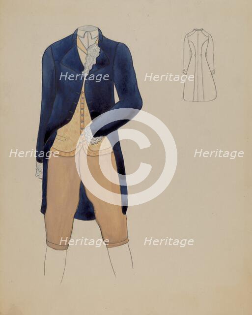 Man's Suit, 1936. Creator: Charles Criswell.