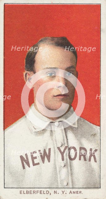 Elberfeld, New York, American League, from the White Border series (T206) for the Ameri..., 1909-11. Creator: American Tobacco Company.