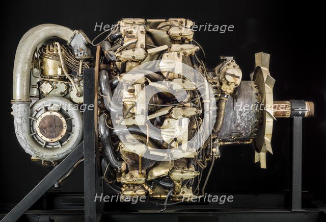 Mitsubishi Ha 42 Model 41 Ru (Ha 214 Ru), Radial 18 Engine, ca. World War II. Creator: Mitsubishi Heavy Industries.