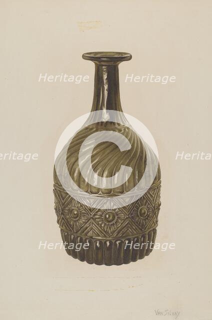 Bottle, 1935/1942. Creator: Van Silvay.