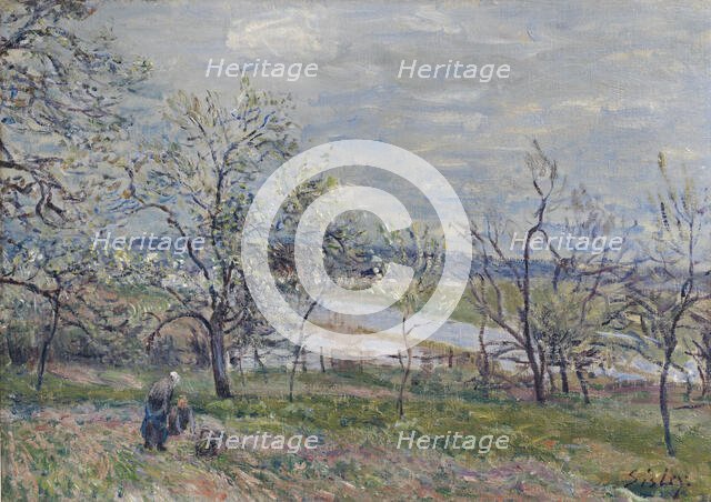 Spring in Veneux-Nadon, 1882. Creator: Sisley, Alfred (1839-1899).