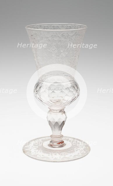Goblet, Bohemia, c. 1730. Creator: Bohemia Glass.