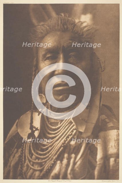 Fish Shows - Apsaroke, 1908.  Creator: Edward Sheriff Curtis.