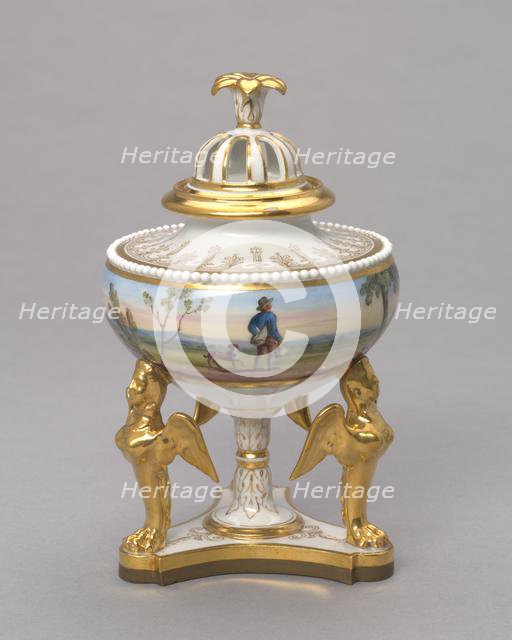Urn and cover, c. 1815. Creator: Flight, Barr and Barr (British).