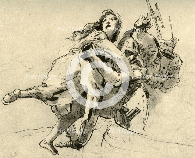 'The Abduction of Helen (?)', mid 18th century, (1928). Artist: Giovanni Battista Tiepolo.