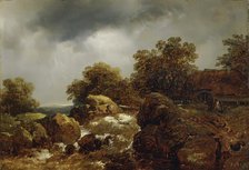 Rocky Landscape, 1855. Creator: Remigius Adrianus Haanen.