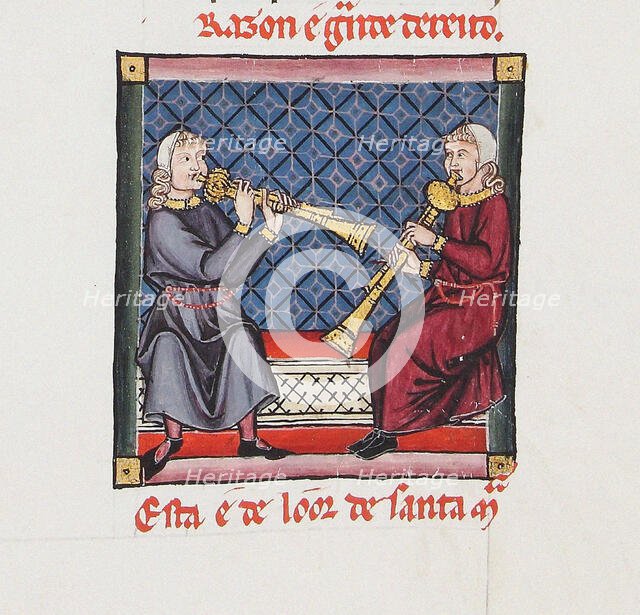 Illustration from the codex of the Cantigas de Santa Maria, c. 1280. Creator: Anonymous.