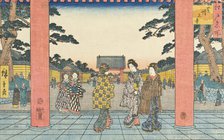 Zojoji in Shiba, 1854. Creator: Ando Hiroshige.