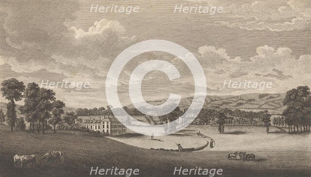 Preston Hall in Aylesford, in the County of Kent, from Edward Hasted's, The History and..., 1777-90. Creator: Richard Bernard Godfrey.